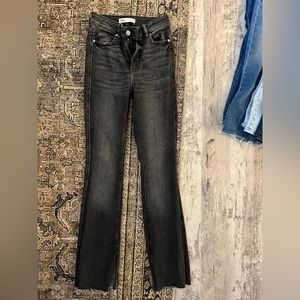 Zara raw hem split cut jean